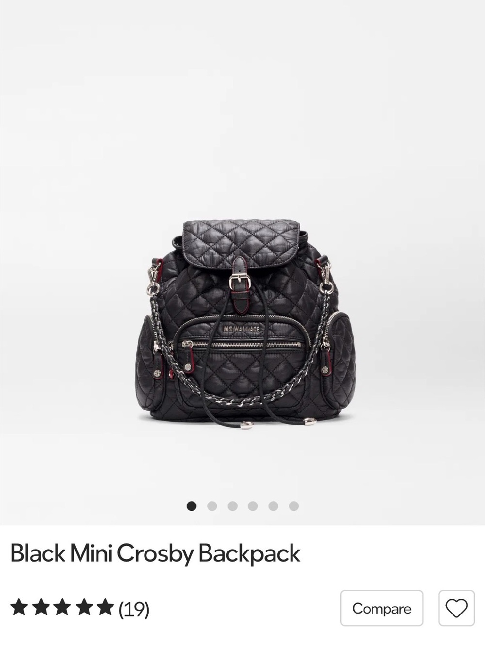 Almost new! MZ Wallace mini Crosby backpack